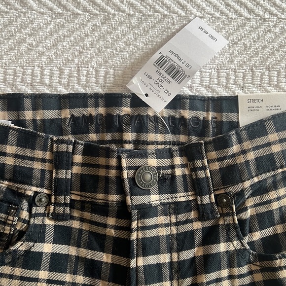 American Eagle Outfitters Women’s Plaid Jeans - Picture 5 of 7